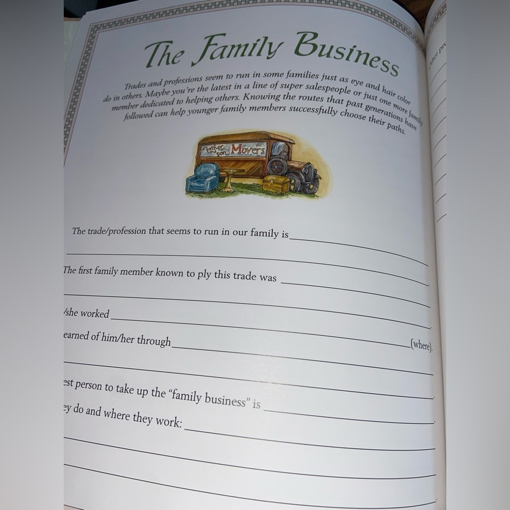 Our Family Tree~Keepsake Book by Barbara Briggs Morrow~Linen Binding~New - Picture 7 of 12